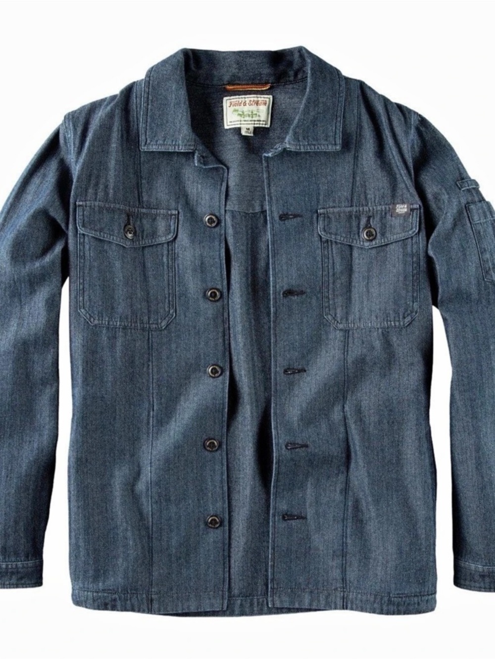 XL Field & Stream Epoch Herringbone Denim Twill Shirt Jacket NWT